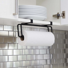Umbra Squire Multi-Use Paper Towel Holder - Black-Dimensions: 12.65" W x 6.6" H x 4.75" D