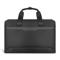 Champs Onyx Nylon Laptop Bag - Black-Waterproof nylon material