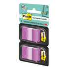 Languettes Post–it 1 po x 1,7 po – Violet – 50 languettes/distributeur – 2 distributeurs/paquet-Idéal pour marquer des documents sans écrire dessus