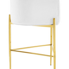 Modway - Savour Touffe Performance Velvet Tabouret de bar - Blanc-Rembourrage en mousse dense