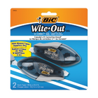BIC Wite-Out EZcorrect Grip Tape - 10.2 m - 2 Pack-A 2-count pack of BIC Wite-Out Brand EZ Correct Grip correction tape: tear-resistant, film-based correction tape in a dispenser offering maximum comfort and control