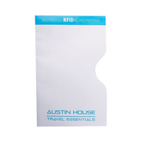 Austin House Passport Sleeve with RFID Protection-RFID blocking technology can help shielding against data theft from cards with electronic chips