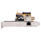 StarTech - Carte réseau PoE 1 port 2,5 Gbit/s-1 - 4 broches Small Power (SP4, disquette) mâle, 1 - SATA Power (15 broches) Ports internes