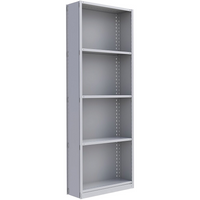 Metalware – Étagère enclenchable RK431, 5 tablettes, 36 x 12 x 100 po, gris pâle-Système de tablettes ajustables offrant un espace de rangement solide, mais économique qui convient à vos besoins