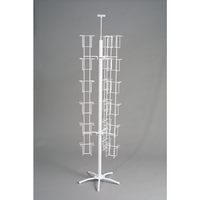 Eddies Hang-Up Display Ltd. Support tournant de 36 poches pour cartes - Blanc - 36 poches-Tourneur de cartes