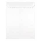 JAM Paper - Enveloppes pour catalogue à ouverture au sommet, fermeture adhésive, 10 x 13 po, blanc, 500/paquet (356828782)-Enveloppes d’expédition blanches avec bande adhésive
