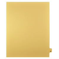 Markmaker - Intercalaires imprimes Legal, Chamois, 1/25th coupe, format lettre, sans trous, 25 tabs/PQT, 5 PQT/Boite, Numero 98-Intercalaires imprimes Legal
