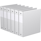 Davis Group Premium Economy Binder - Round Ring - 2" - White - 6 Pack-3 Ring Binder