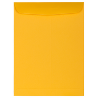 JAM Paper Enveloppes avec ouverture à lâ€™extrémité, 9 x 12 po, jaune tournesol, 100/pqt (212816063f)-9 x 12 po