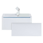 Simply #10 Security Envelopes with QuickStrip Closure - 4-1/8" x 9-1/2" - White - 500 Pack-QuickStrip adhesive strip seals envelope without moisture. Simply peel off the strip and press down to close