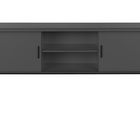 Monarch Specialties - Huche De Bureau - 72 po L - Travail - Portes De Stockage - Travail - Qualité Commerciale - Stratifié Gris-Dimensions du produit : 70,75 po L x 15,5 po P x 36 po H