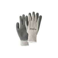 Zenith Safety - Gants À Doublure Molletonnée Et À Paume Enduite De Latex De Caoutchouc Naturel, Grand/9, paquet de 24-Revêtement Latex de caoutchouc