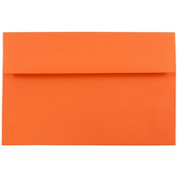 JAM Paper Enveloppes A8 en papier recyclé orange, 250/paquet-Enveloppe en papier recyclé orange