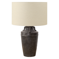 Monarch Specialties - Luminaire - 28 po H Lampe De Table - Céramique Noire - Abat-Jour Beige - Transitionnel-Cette élégante lampe de table de 28 pouces de haut est dotée d'une base en céramique noire de haute qualité avec des poignées sur le dessus de la finition texturée et vieillie, ce qui en fait un accent élégant et à la mode pour votre salon, votre chambre à coucher ou votre bureau à domicile
