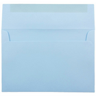JAM Paper A9 Invitation Envelopes, Baby Blue, 250 Pack (155699H)-Blank interior for personalized message