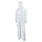 Polypropylene Elastic Wrist/Ankle/Hood Coverall, Heavy Weight, White, 4XL, 25 Pack (C71541108)-Material: Polypropylene