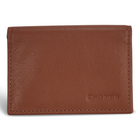 Champs Onyx Leather Card Case - Brown-Leather card holder in gift box
