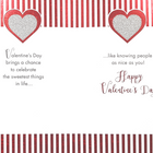 Rosedale Gold Greeting Cards/Envelopes - Happy Valentine's Day Grandson - 5-1/2" x 8" - 6 Pack-Contains glitter or foil embellishments
