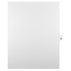 Markmaker - Intercalaires imprimes Legal, Blanc, 1/25th coupe, format lettre, sans trous, 25 tabs/PQT, 5 PQT/Boite, Numero 189-Intercalaires imprimes Legal