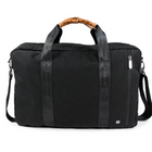 PKG - Sac à dos/sac de messager convertible Trenton avec tissu recyclé - Noir/Tan-Sac messager secondaire à chargement par le dessus avec organisation intégrée et compartiment rembourré pour ordinateur portable/tablette (jusqu'à 16")