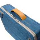 Vangoddy Slate Sacoche pour Ordinateur Portable de 15,6 po Sac à Bandoulière - Bleu-Poignées en filet rembourrées et bretelles de sac à dos pour un port confortable