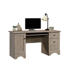 Sauder 59"W La Collection Sauder Select Bureau - Finition Laurel Oak-  L'espace de rangement derrière la porte peut contenir une tour CPU verticale et dispose d'une étagère réglable