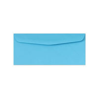 LUX Moistenable Glue #10 Regular Envelopes (4 1/8 x 9 1/2), Bright Blue, 500 Pack (4260-18-500)-#10 regular envelopes are perfect for mailing checks/invoices/letterhead/personal letters/statements/direct mail