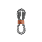 Native Union - Câble Belt USB-C vers USB-C 1,2m Cable - Zèbre-Une solution de charge quotidienne conçue avec la prise en charge de Power Delivery pour la charge la plus rapide jamais réalisée dans un style raffiné