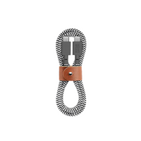 Native Union - Câble Belt USB-C vers USB-C 1,2m Cable - Zèbre-Une solution de charge quotidienne conçue avec la prise en charge de Power Delivery pour la charge la plus rapide jamais réalisée dans un style raffiné