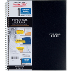 Five Star – Cahier de notes de qualité supérieure, 1 sujet, 11 po x 8 1/2 po, 100 pages, noir-Couverture en poly durable avec dos robuste