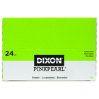 Dixon - Gomme à effacer à bords biseautés Pink Pearl - grande - paquet de 24-Rose, forme biseautée, compensée
