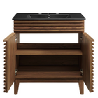 Modway - Render 30" Vanette de salle de bain - Noir noyer-8