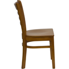 Flash Furniture - Chaise de restaurant de la série HERCULES en bois de cerisier avec dossier échelle-Siège en bois de hêtre de 0,625 pouces d'épaisseur