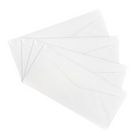 JAM Paper Enveloppes format livret à rabat commercial gommé, 5 x 11 1/2 po, blanches, 200 par paquet-Parfait pour les cartes de vœux, les invitations, les mariages ou toute autre annonce