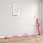 Soozier 7.7 ft Folding Gymnastics Balance Beam with Non-Slip Bottom - Red-3.9" (10 cm) competition-width top enhances precise preparation 