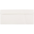 JAM Paper Enveloppes format livret à rabat commercial gommé, 3 7/8 x 8 7/8 po, blanches, 1000 par paquet-Blanc