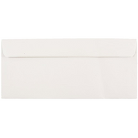 JAM Paper Enveloppes format livret à rabat commercial gommé, 3 7/8 x 8 7/8 po, blanches, 1000 par paquet-Blanc