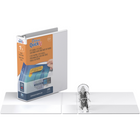QuickFit Reliure View Junior robuste, format 8,5 po x 5,5 po, anneaux ronds, paquet de 6 ( Blanc, 1,5 po)-1.5 po