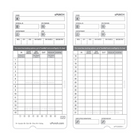 uPunch – Cartes de temps HNTC2100, paq./100-Colonnes pour le total des heures régulières travaillées et des heures supplémentaires travaillées