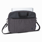 Nextech - Porte Documents pour ordinateur portable de 17,3 po - gris-Bandoulière détachable et ajustable avec coussin confortable