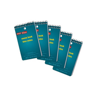 Staples Memo Books - 3" x 5" - 60 Sheets - 5 Pack-Convenient pocket-sized, top-coil book