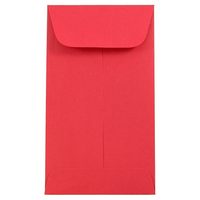 JAM Paper Enveloppes à monnaie no 6, 3 3/8 x 6 po, papier recyclé Brite Hue rouge, 1000/paquet-Enveloppes à monnaie