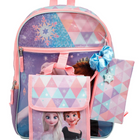Bioworld Ensemble de sac à dos 5 pièces - 16 po - Frozen Elsa Anna-Caractéristiques: Bretelles réglables pour plus de confort. Fabriqué à partir de tissu durable de haute qualité qui permet un nettoyage facile.