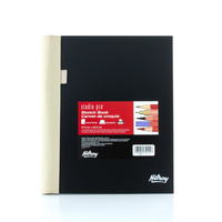 Hilroy - Carnet de croquis à épine couverte Studio Pro, 8 po x 11 po, paquet de 6-Couvertures en polyéthylène 