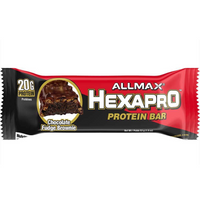 Allmax Hexparo Bars Chocolate Fudge Brownie Protein Bars - 54 gr-Allmax Hexapro Protein Bar Chocolate Fudge Brownie 54g