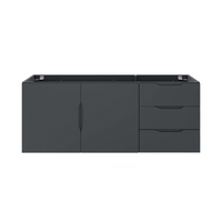 Modway - Vitality 48" Armoire de lavabo de salle de bain compatible double ou simple (non inclus) - Gris-Vanité de salle de bain moderne