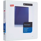 Staples Standard View Binder with D-Rings - 1 1/2" - White-Ring resists gapping for smooth page turning