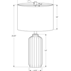 Monarch Specialties - Luminaire - 23 po H Lampe De Table - Céramique Bleue - Abat-Jour Ivoire / Crème - Contemporain - Moderne-Conçue à partir de matériaux de haute qualité, cette lampe de table bénéficie d'une garantie limitée de 2 ans contre les défauts de fabrication, ce qui garantit la tranquillité d'esprit et la fiabilité de votre choix en matière d'éclairage décoratif