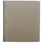 JAM Paper Plastic 3 Ring Binder, 0.75 inch, Smoke Grey, 4 Pack (750T1smg)-4