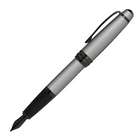 A.T. Cross Bailey Fountain Pen - Medium Nib - Gray-Medium-point tip produces 0.45mm* line width for crisp, bold lines for excellent visibility. *Line width dependant on hand-pressure.